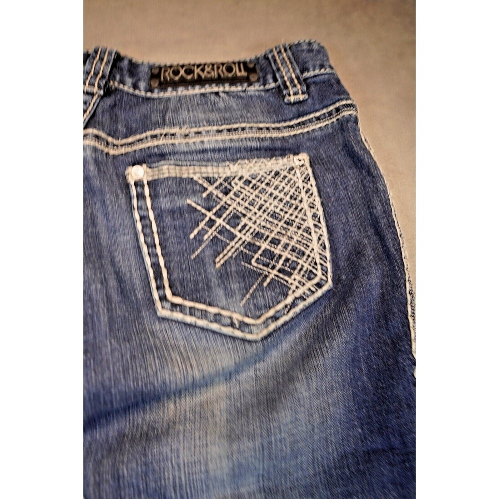 Rock and Roll‎ Cowgirl Distressed Jeans 27x30 (30x30) Original Low Rise Bootcut